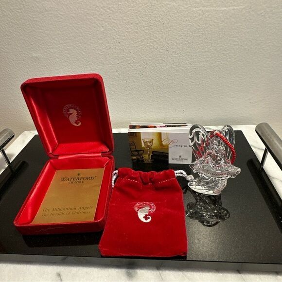 Waterford fellowship Angel crystal ornament new in box with papers - Picture 1 of 11